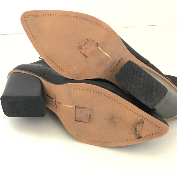 DOLCE VITA Issa Ankle Boots Leather Pointed Toe Black Women’s Size 9.5 Booties - Picture 16 of 16